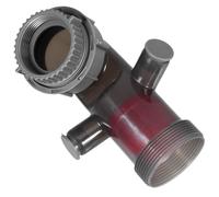 FONDOTIN Adaptateur de Tuyau D’évacuation pour Évier Cuisine en Plastique Clapet Anti-odeurs et Dispositif Anti-refoulement, Double Système Anti-débordement, Connexion Latérale 45° à 58°,