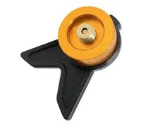 FONDOTIN Adaptateur Professionnel Laiton pour Bouteille Gaz Camping Convertisseur Portable avec Support pour Réchaud Extérieur Multifonction Outil de Remplissage Pratique
