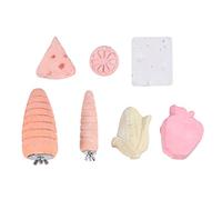 FONDOTIN Assortiment De 7 Pierres À Mâcher pour Petits Animaux De Compagnie pour Hamsters
