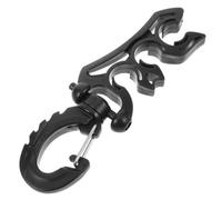FONDOTIN Attache-Masque de plongée sous-Marine en Acier Inoxydable et PP, Clip Noir, Design Polyvalent, Maintien Ferme du Tuba, pour Accessoires de plongée