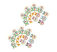 FONDOTIN Autocollants d'Anniversaire Colorés pour Garçon et Filles - Lot de 10 Feuilles 6 Badges Joyeux Anniversaire par Feuille Autocollants Adhésifs pour Fêtes Cartes et Décoration