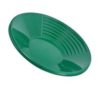 FONDOTIN Bac de Jardin en Plastique Vert pour Prospection Aurifère, Batée à Laver l'or avec Rainures Profondes, Tamis Manuel Léger Portable, Matériel de Recherche d'or en Pleine Nature,