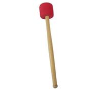 FONDOTIN Baguette pour Grosse Caisse Rouge avec Manche en Bois, Maillet Antidérapant Portable pour Percussion, pour Concert et Répétition