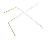 FONDOTIN Baguettes De Sourcier en Cuivre Bicolore 2 Pcs pour Détection Eau Et Métaux, Outil Divination Léger Portable pour Exploration Jardin Et Recherche Trésors