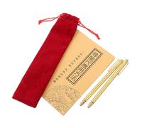 FONDOTIN Baguettes de Sourcier Télescopiques Laiton et Acier Inoxydable Bâtons de Radiesthésie Portables pour Recherche Eau Métaux et Trésors avec Étui de Protection