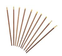 FONDOTIN Baguettes en Bois de Poulet Dur Lot de 5 set de Paires Réutilisables Sculptées à la Main Coffret Présent Légères et Portables pour Sushi Ramen Fondue et Repas en Plein Air