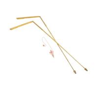 FONDOTIN Baguettes Sourcier Laiton Tiges Radiesthésie Multifonctions Bâtons de Divination Eau Remplaçables Outil Portable pour Amateurs et Experts Design Compact et Facile à Utiliser