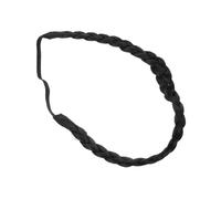 FONDOTIN Bandeau Tressé Élastique Noir pour Femmes et Filles Accessoire Cheveux Mode Ajustable Perruque Synthétique Résistant pour Occasions Spéciales et Photos