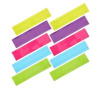 FONDOTIN Bandes de Phrases Effaçables à Sec Non Magnétiques 10 Pièces Multicolores PET Solide 4 Grilles 3 Lignes Accessoires Éducatifs pour Gestion de Classe et Tableau Blanc Non