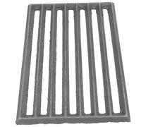 FONDOTIN Barbecue Rectangulaire Fonte Plaque Résistante Haute Température Accessoire de Remplacement pour Cheminée et Poêle Support Métallique Robuste pour Cuisson Extérieure