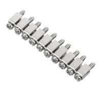 FONDOTIN Barette de Connexion Électrique Fixe pour Bornes sur Rail Din Jumper Compact pour Bloc de Terre Connexion Fiable et Installation Facile pour Câblage Sécurisé