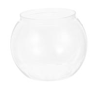 FONDOTIN Bocal Rond Transparent Plastique pour Plantes et Hydroponiques Petit Aquarium Décoratif pour de Table de Mariage et Décoration de Bureau