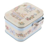 FONDOTIN Boîte à Biscuits En Fer-blanc Décorative Pour Noël, Contenant à Bonbons Vintage Avec Motifs Lapin, Boîte De Rangement Festive En Métal, Utilisation Présent Fête De Fin D'année