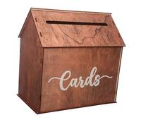 FONDOTIN Boîte à Cartes de Mariage Grand Coffret DIY Personnalisé pour Invitations et Enveloppes Boîte de Conservation pour et Réceptions