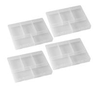 FONDOTIN Boîte À Outils 4 Pièces avec Couvercle pour Le Rangement du Matériel des Cosmétiques Et des Pièces