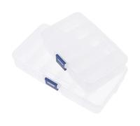 FONDOTIN Boîte à Outils Pour Tatouages Multifonction 2 Pièces Compact Petite Taille Plastique Transparent Rangement Pratique Pour Bijoux Et Accessoires De Tatouage