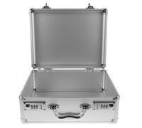 FONDOTIN Boîte à Remède Portable Moyenne Taille en Alliage D’Aluminium, Verrouillable avec Combinaison, Grosse Capacité de Rangement Sécurisée à Domicile, École et Voyage