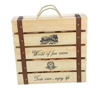 FONDOTIN Boîte à Vin Décorative pour Rangement de Bouteilles Coffret Élégant avec Design pour
