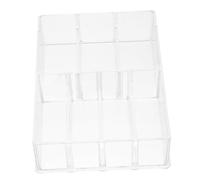 FONDOTIN Boîte de Rangement Cosmétique Clapets Amovibles 7 Compartiments en Acrylique Transparente pour Boutique et Usage Professionnel