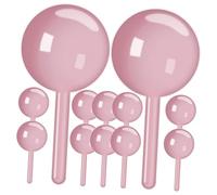 FONDOTIN Boîte de Rangement Creuse de Sucette 12 Pièces, DIY Artisanale Rose, Support Décoratif Multifonction pour Fête, Bureau et Présents, Loisirs Créatifs