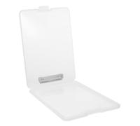 FONDOTIN Boîte de Rangement Plastique avec Porte Bloc à Clip Bas Organiseur Compact pour Documents Bureau École et Maison