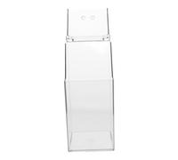 FONDOTIN Boîte De Rangement Pour Masque Étui De Rangement De Bureau Porte-masque En Acrylique Présentoir De Porte-masque Organisateur De Masque Organisateur De Bureau Transparent Plastique