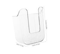 FONDOTIN Boîte Distributrice Lingettes Humides Murale sans Perçage Support Transparent et Pratique Rangement Polyvalent pour Cuisine et Salle de Bain