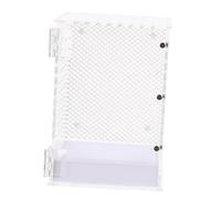 FONDOTIN Boîte Élevage Acrylique pour Reptiles Et Insectes Enclos pour Mante Religieuse Tarentule Et Escargots Incubateur Transparent avec Aération Et Design Pratique