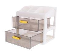 FONDOTIN Boîte Maquillage Couches Transparente Organisateur de Cosmétiques et Bijoux avec Compartiments pour Bureau Rangement pour Maison Salle de Bain et Bureau