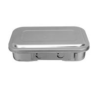 FONDOTIN Boîte pour Outils de Manucure avec Couvercle Plateau de Rangement Nettoyage pour Fournitures de Nail Art Équipement de Salon de Beauté