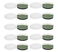 FONDOTIN Boîtes de Petri Rondes 6 Cm, Lot de 10, Gélose Nutritive Tcbs pour Expériences Scientifiques en Laboratoire, Fournitures Microbiologie, Matériel D’expérimentation Précis