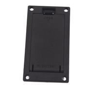 FONDOTIN Boîtier de Batterie sans Fil pour Guitare Basse et Ukulélé Accessoire et Montage Plat Étui de Rangement Noir