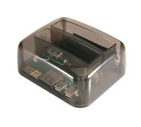 FONDOTIN Boîtier Disque Dur Multi-Fonction Station Accueil Double Baie Alimentation Plug and Play Portable pour Maison et Bureau