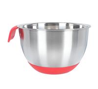 FONDOTIN Bol Batteur Acier Inoxydable avec Bord Incliné et Silicone Bol Polyvalent pour Cuisine Familiale et Restauration Saladier avec Graduation pour Mélanger Œufs et Salades