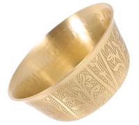 FONDOTIN Bol Cuivre Petit Format pour Offrande Bouddhiste Bol de Riz Sacrificiel Résistant Corrosion Décoration Spirituelle et Ornement Temple Cadeau Transportable pour Culte et