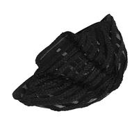 FONDOTIN Bonnets De Postiche Tressés Noirs Ajustables Bonnet De Postiche Au Crochet Taille Unique Respirant Confort Pour Coiffures Africaines Casquette Non Tissée Adaptée Aux Créations De Perruques