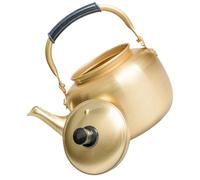 FONDOTIN Bouilloire Aluminium pour Cuisinière Bouilloire Réutilisable Chauffe-eau Rapide Compatible Gaz et Induction Théière Pratique pour Riz et Vin Coréen