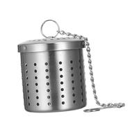 FONDOTIN Boule à Épices Acier Inoxydable avec Chaîne Crochetée Filtre Utile pour Assaisonnement et Infusion de Thé Vrac Panier Filtrant Domestique Résistant Corrosion