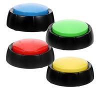 FONDOTIN Boutons Parlants pour Chiens Interactive, Boutons D'enregistrement Solide, Lot de 4 Pcs Couleurs Aléatoires, pour Dressage et Communication Canine, Jouet Couleur Aléatoire