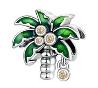 FONDOTIN Bracelet Breloque Motif Cocotiers été Perles Ajustables pour Femme Charm et à Eau Bijou Créatif et Confortable pour Poignet