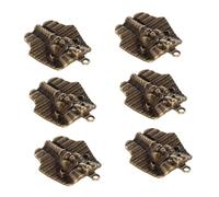 FONDOTIN Breloques en Alliage Rétro 10 Pcs pour Fabrication Bijoux, Couleur Bronze Antique, Pendentifs DIY Vintage pour Créations Artisanales, Accessoires pour Bracelets et Colliers,