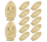 FONDOTIN Breloques pour Ongles Bouddha 3d en Alliage Métallique Doré 100 Pièces 1,7 Cm, Décorations Nail Art pour Manucure Professionnelle et Diy, Fournitures Créatives pour Bijoux