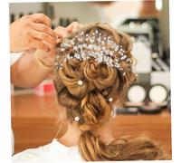 FONDOTIN Bridal Headband With Dazzling Rhinestones Handcrafted Wedding Hair Accessory For Brides Elegant Rhinestone Headpiece For Wedding And Party Comfortable Crystal Hair Vine In