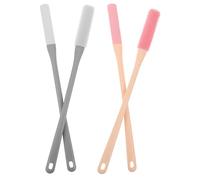 FONDOTIN Brosse à Pieds en Silicone à Long Manche, Lot de 4 Brosses Exfoliantes Orteils, Brosse pour Pieds, Nettoyage des Espaces Interdigitaux, Soins pour Hommes, Femmes et