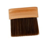 FONDOTIN Brosse de Cou Barbier Professionnelle Bois Naturel Brosse Nettoyante pour Cheveux Cassés Outil de Nettoyage Ergonomique pour Salon de Coiffure et Barbier