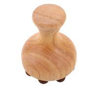 FONDOTIN Brosse Méridienne en Bois 12 Billes Forme Champignon - Masseur Corporel Manuel pour Dos Nuque et Jambes - Outil de Pression Musculaire Portable Brosse de Relaxation des