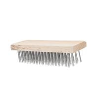 FONDOTIN Brosse Métallique Fil Dacier Inoxydable Brosse à Désherber sans Manche Nettoyage Terrasse et Jardin Résistante pour Extérieur et Usages Industriels