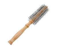 FONDOTIN Brosse Ronde Bois pour Cheveux Bouclés Peigne Coiffant Massage Démêlant Durable et Accessoire Multifonction pour Soin Capillaire