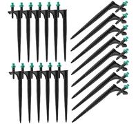 FONDOTIN Buse de Pulvérisation Réglable 20Pcs pour Jardin Arrosage Goutteur à Pointes Buse d'Arrosage d'Irrigation Compatible Plantes et Pelouses Facile à Utiliser Matériau Solide