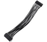 FONDOTIN Câble d'extension Alimentation 24 Broches en cuivre avec Verrouillage pour Connexion sécurisée Compatible Alimentation et Carte mère ATX - 30 cm
